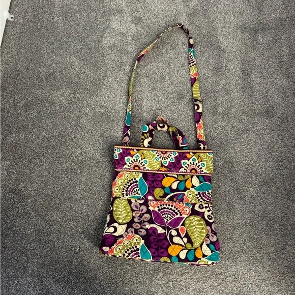 Very Bradley Plum Crazy Cross Body Bag - Picture 3 of 6